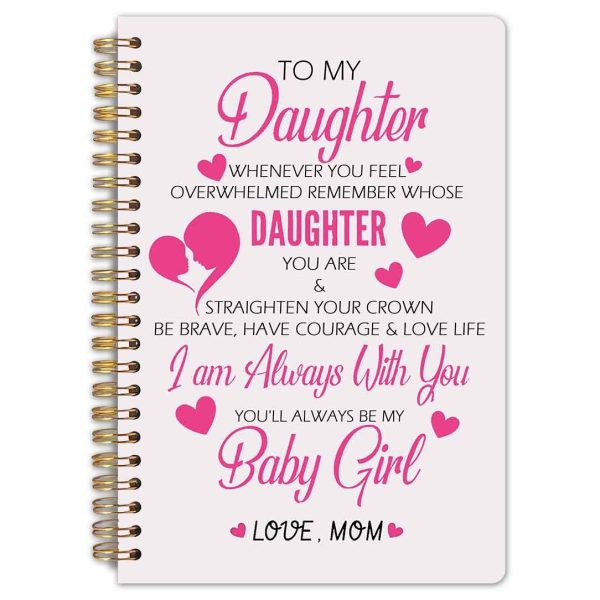 For My Daughter From Mom Notebook. Perfect for High School and College Students