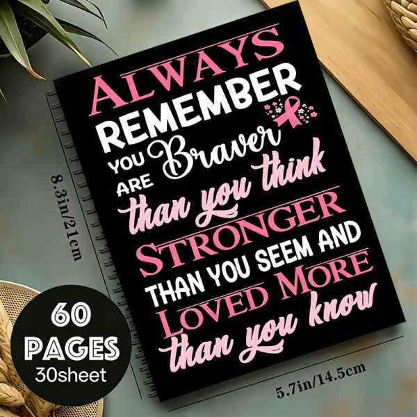 Inspirational Notebook  30 Sheets with a Total of 60 Pages