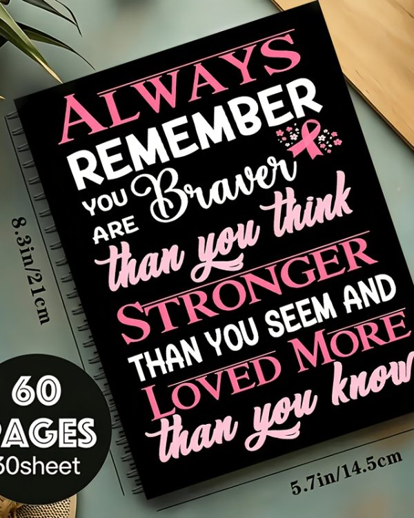 Inspirational Notebook  30 Sheets with a Total of 60 Pages