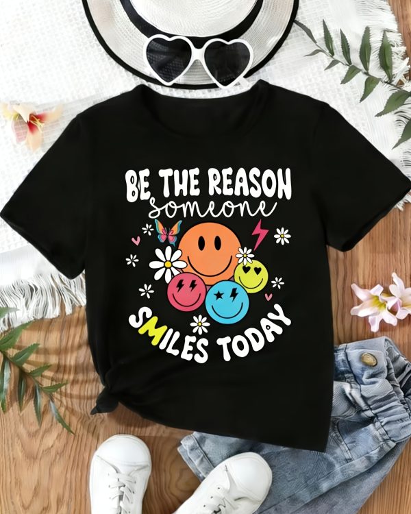 Be The Reason Someone Smiles Kids TShirt